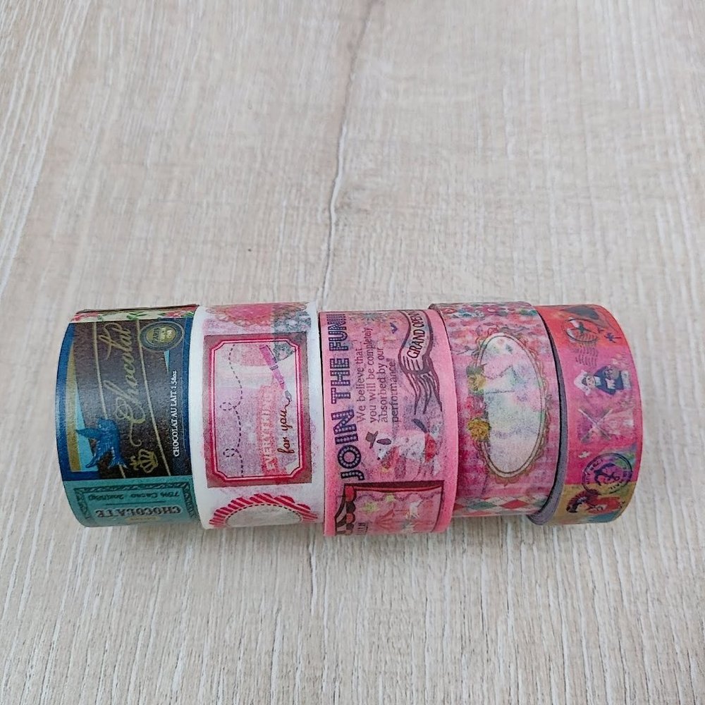 ✨ Washi Tape Bundle (5 Tapes)